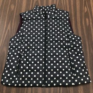 Loft Polka Dot Puffy Vest